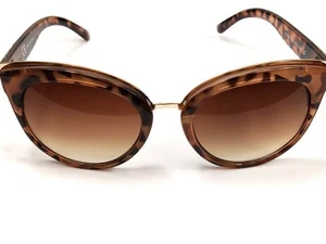 River Island Cat Eye Butterfly Women's Sunglasses Panther Frame Orange Brown