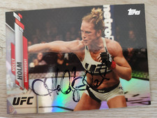 HOLLY HOLM SIGNED CARD AUTOGRAPHED UFC