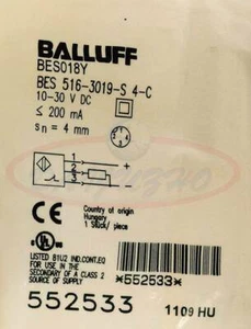1PZ NUOVO Interruttore di prossimità Balluff BES 516-3019-S4-C BES516-3019-S4-C - Foto 1 di 1