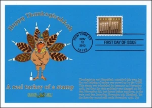 Sc. 4824 Chanukka 2013 "Thanksgivukah" Drachenkarten FDC - Bild 1 von 1