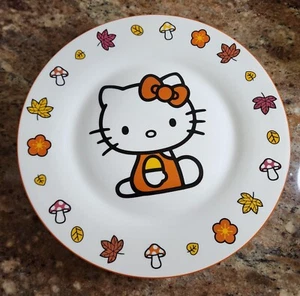 SANRIO Hello Kitty Halloween Thanksgiving 8" Dinner Plates Set of 4 Pumpkin - Picture 1 of 7