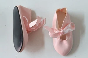Chaussures Long 100 Large 40 Simili cuir Rose pour poupées anciennes - Bild 1 von 1