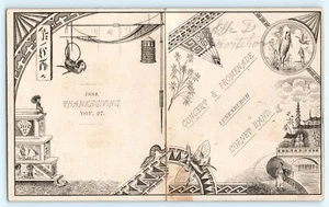 1884 Lunenburg, Programa de Danza Masiva Tarjeta Comercial Concierto Paseo Playbill Ball C4 - Imagen 1 de 3