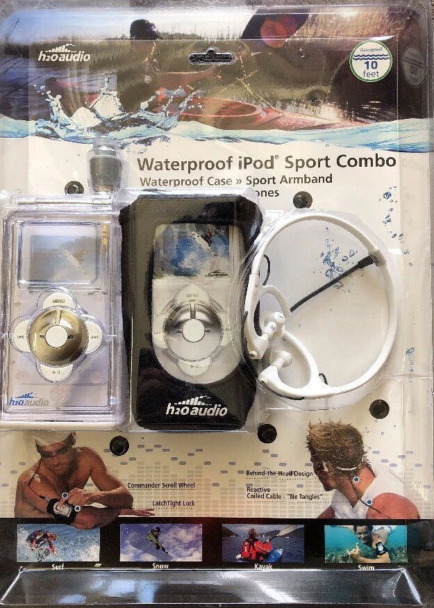 iPod Classic 5th Generation Year 2005 Waterproof Case w/ armband/headphon - Image 1 of 4
