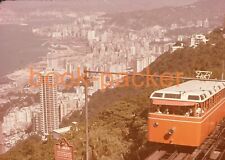 Altes Souvenir Foto-Dia/Vintage photo slide: HONG KONG - Peak Tram ~1970s