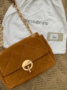 Vanessa Bruno Suede Large Moon Bag Noisette - Picture 1 of 8