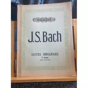 Jean-Sébastien Bach Suites anglaises vol. 2 partition piano Lazare Levy Choudens - Picture 1 of 1