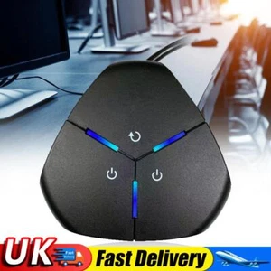 1.6m Waterproof Computer PC Case Power Supply Button Switch (NO USB) UK - Afbeelding 1 van 8