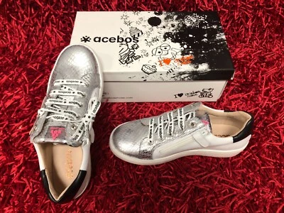 Scarpe Bambino Acebo's Taglia 40 Colore Argento Nuove!!! - Immagine 1 di 4