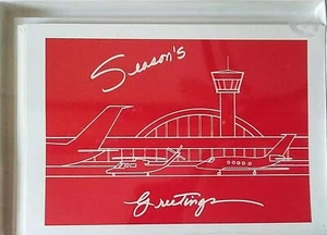 Season's Greetings 12 Vintage AirCraft Greeting Cards OK. Alex Ansary Watercolor - Picture 1 of 6