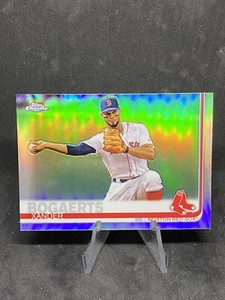 Xander Bogaerts 2019 Topps Chrome Silver Refractor SP #96 Red Sox Baseball