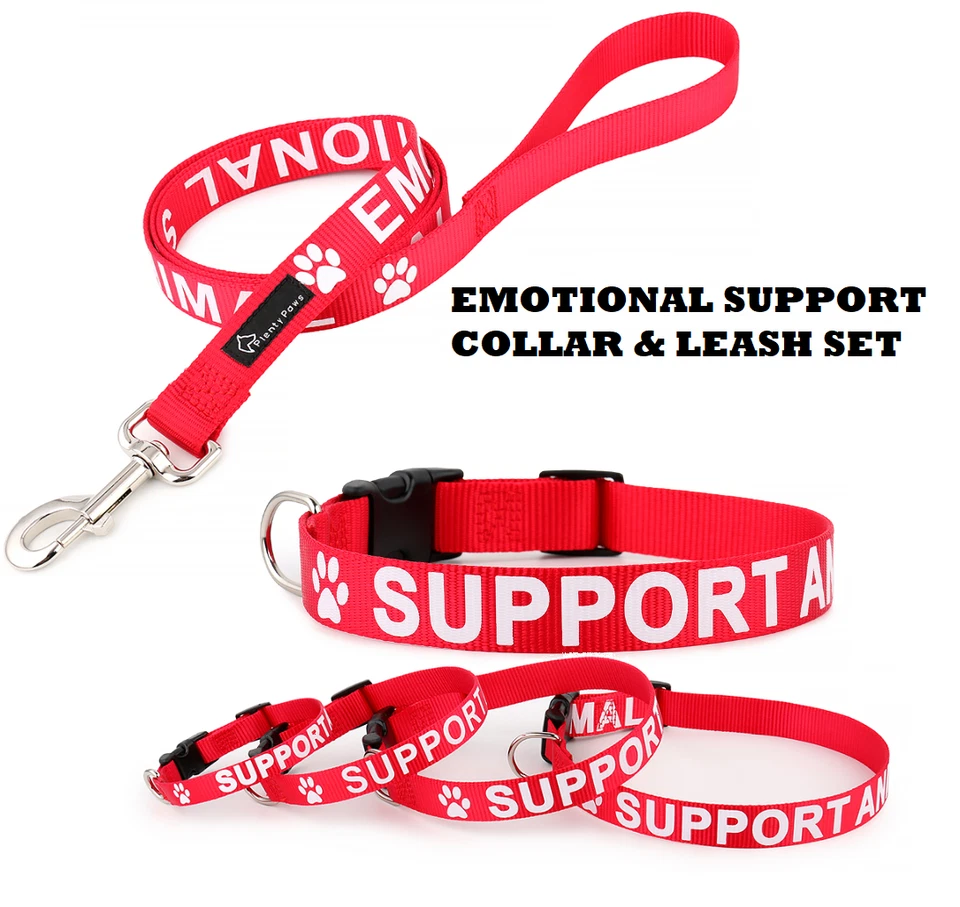 EMOTIONAL SUPPORT ESA - ALL ACCESS Dog Pet Animal Cat Dog Collar & Leash XS - XL - Image 1 of 4