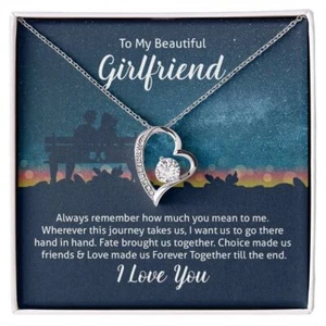 Collar de corazón para mujer joyería de viaje de moda, cadena colgante,... - Imagen 1 de 6