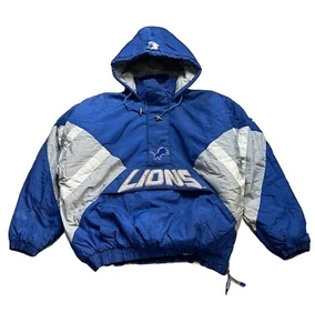 Vintage Detroit Lions Starter Pullover Jacke  - Bild 1 von 6