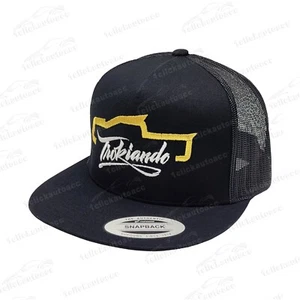 Trokiando Truck Gold and White Snapback Hat Black Mesh - Picture 1 of 3