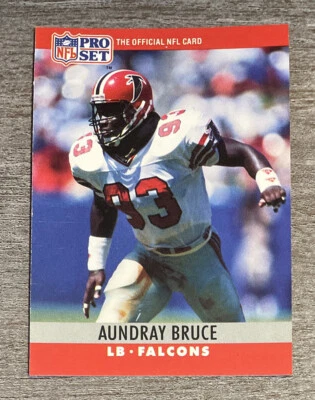 Aundray Bruce 1990 Pro Set Falcons #30  *E842* - Image 1 of 2