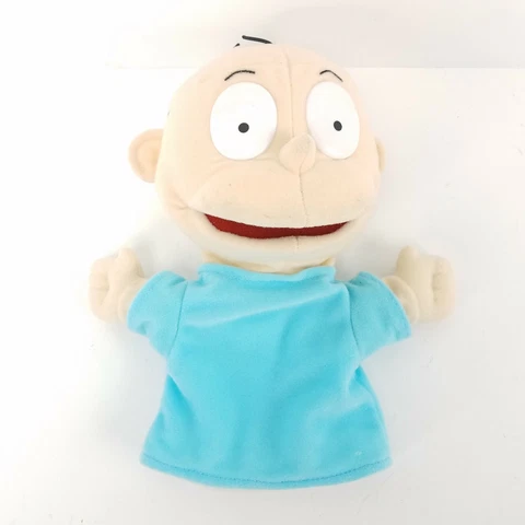 Vintage 90s Rugrats Tommy Pickles Nickelodeon Cartoon Hand Puppet 1998 Mattel Cover