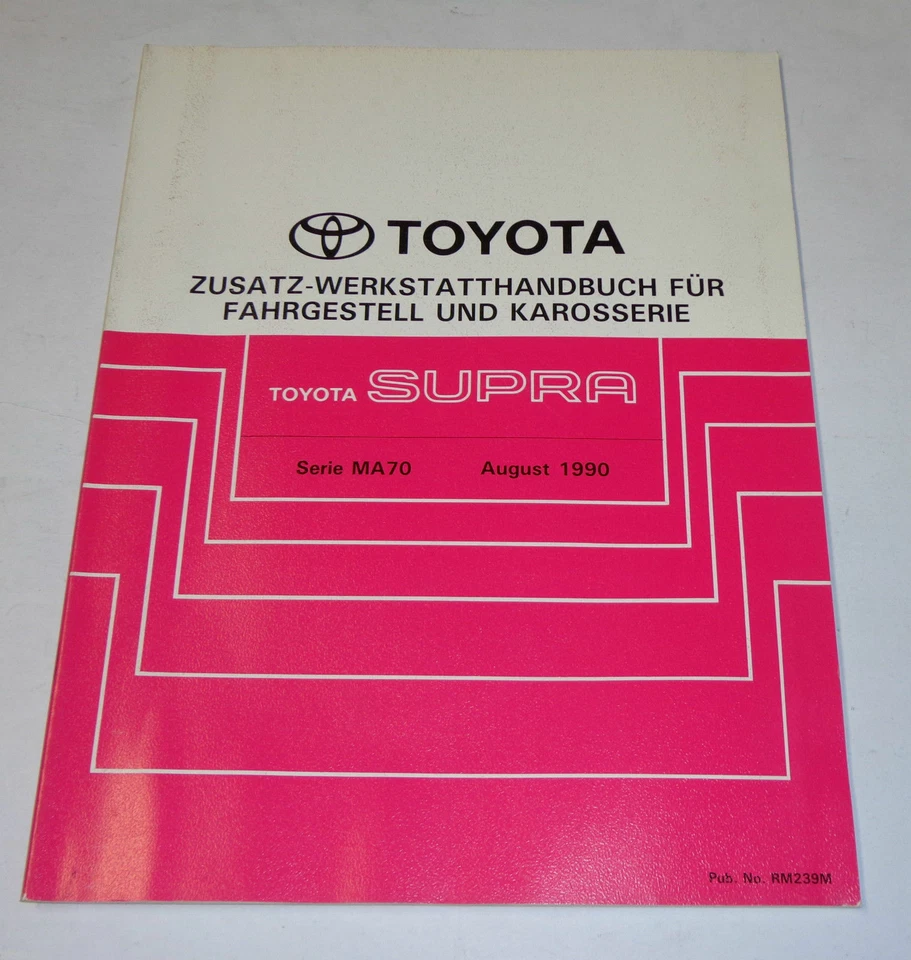Manual De Taller Toyota Supra Chasis / Carrocería / Electricidad, St. 08/1990 - Imagen 1 de 1