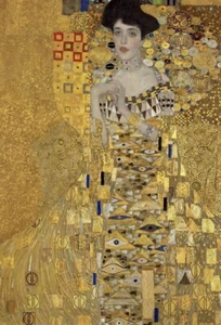 Retrato de Adele Bloch-Bauer I, Gustav Klimt Pintura Vintage Póster Impresión de Pared - Imagen 1 de 4
