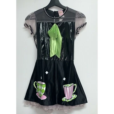 Алиса в стране чудес безумный шляпник девочек костюм платье размер L 10 12 - Изображение 1 из 4