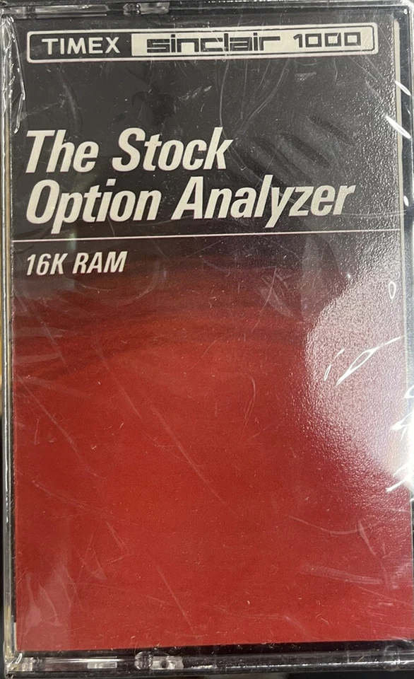 The Stock Option Analyzer Game Sinclair ZX81 Timex 1000 & 1500 computer RARE NEW - Image 1 of 1