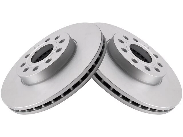 Conjunto de rotor de freio dianteiro TRQ compatível com Audi A3 Quattro 2009-2013, 2015-2016 96SRSZ - Imagem 1 de 1