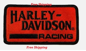 Harley-Davidson 4" Embroidered Vintage Racing HD Iron-On Patch Free shipping - Picture 1 of 5