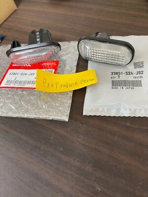 Honda Genuine Civic EG Integra DC2 Clear Side Turn Marker Lamp Light Set - Image 1 of 4