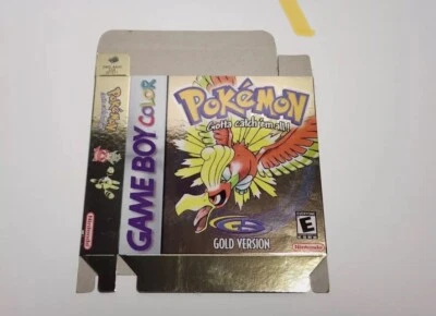 Pokemon Gold Version Game Boy Color BOX ONLY Foto 1 de 3
