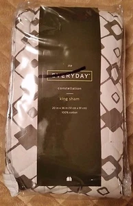 NWT JCP Everyday King Beige Constellation Pillow Sham 20x36 - Picture 1 of 3