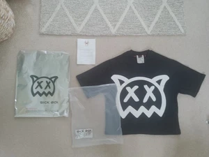 Sick Boi (Ren) 1st Drop clothing - Black Sick Boi logo T-shirt RARE - Picture 1 of 4