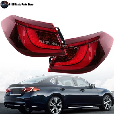 Luz trasera izquierda derecha para Infiniti Q70 Q70L 2015 2016 2017-2019 lámpara de freno trasera Foto 1 de 4