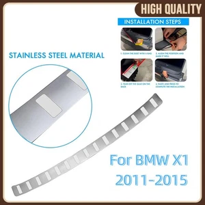 Für 2011-2015 BMW X1 E84 Gebürstet Ladekantenschutz Edelstahl mit Abkantung - Bild 1 von 7
