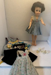 Vintage 1950s Aranbee Miss Coty Brunette Sleepy Eyes Painted Nails Dresses Shoes - Picture 1 of 22