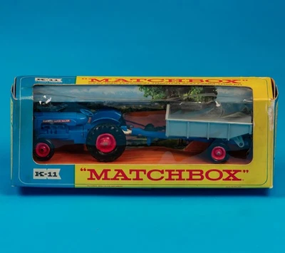 Matchbox Kings / K-11 A4 / Fordson Tractor and Farm Trailer / 1963 / MIB / Clean - Image 1 of 4