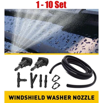 1-10X Boquilla de lavado de parabrisas pulverizador Squirter para Jeep para Dodge Ram Chrysler Foto 1 de 4