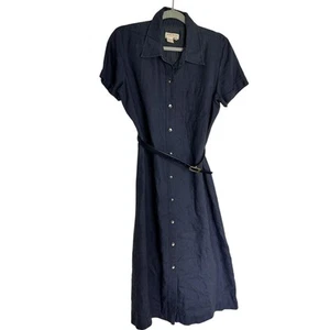Abito Brooks Brothers donna 10 colletto preppy foderato lino raro vintage - Foto 1 di 8