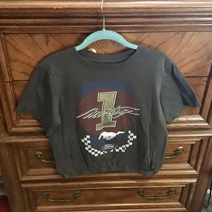 Girls Cropped Ford Mustang T-Shirt Size L (13/15) - Picture 1 of 11