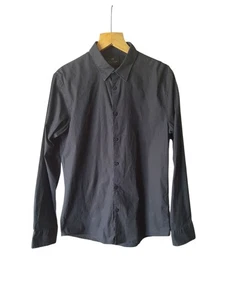Camisa Scotch & Soda Para Hombre Mediana Negra Manga Larga Algodón Talla M - Imagen 1 de 6