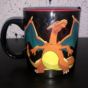 Pokémon Charizard Just Funky Kaffeetasse Becher Schwarz & Rot Cool Sammlerstück - Bild 1 von 7