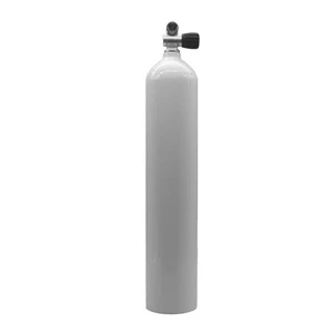 SF-1: 40 cf Aluflasche weiß MES mit Polaris Monoventil (Rubber Knob rechts) - Picture 1 of 2