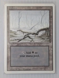 Magic The Gathering - MTG - Swamp Land  - 4th Edition - Mint - Picture 1 of 2