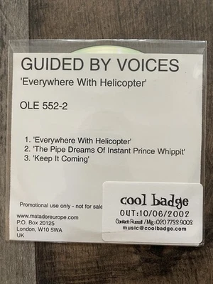 Guided By Voices - Everywhere With Helicopter 3tk Promo CD - Image 1 of 2