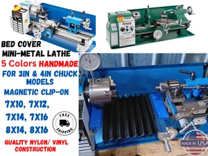 Mini Metal Lathe Bed Cover - Magnetic - SEIG, VEVOR 7x12, 7x14, 7x16, 8x14, 8x16 - Picture 1 of 8