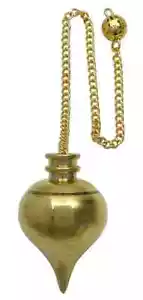 Brass Dowsing Pendulum Gold Pendulum Chakra Healing Pendulum For Divination - Foto 1 di 3