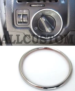 CHROM RINGE RING TASTE LICHTSCHALTER Höhepunkt für VW GOLF 4 IV 1997-06 TDI R32 - Picture 1 of 2