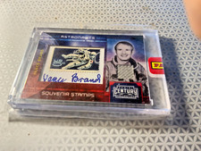 2010 PANINI CENTURY ASTRONAUTS VANCE BRAND 5 CENTS AUTO #11  17/30  AA20