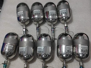 Lot of 9  Expedient Air Vapor Capture Sampling Sample Canister 400cc 5-15-30819 - Picture 1 of 17