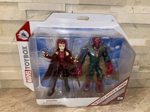 Juego de figuras de acción Disney Store Marvel BRUJA ESCARLATA Y VISIÓN #29 Toybox 2021 NUEVO - Imagen 1 de 2