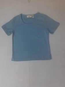 REFERENCE POINT Petites Vintage Scoop Neck Stretch T-Shirt Women PS Blue NEW - Picture 1 of 6